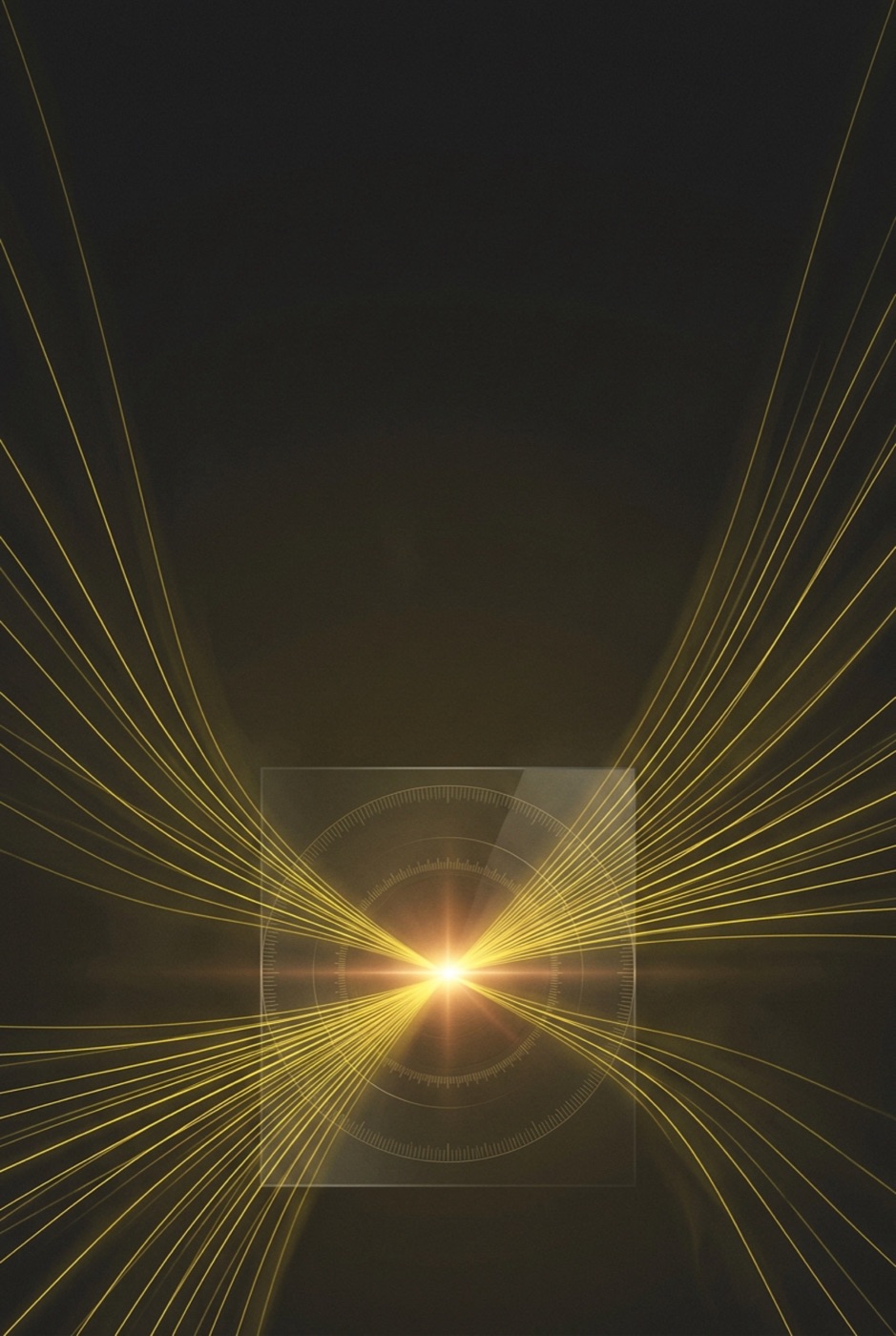A yellow impulse runs through a control room and triggers the decisive contact